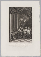 KG 07461
<br/>
Geschiedenis godsdiensten: Leggen van de eerste steen door de paus bij sluiten Heilige Deur
<br/>
<em>Beek, J.L. van (werkz. ca. 1782 - 1814)</em>